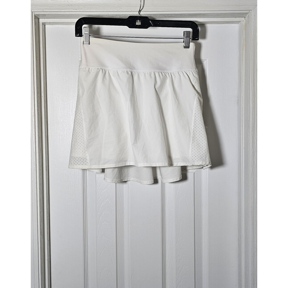Spanx Get Moving Skort White Size Small Athletic Vented Sides‎ Flowy